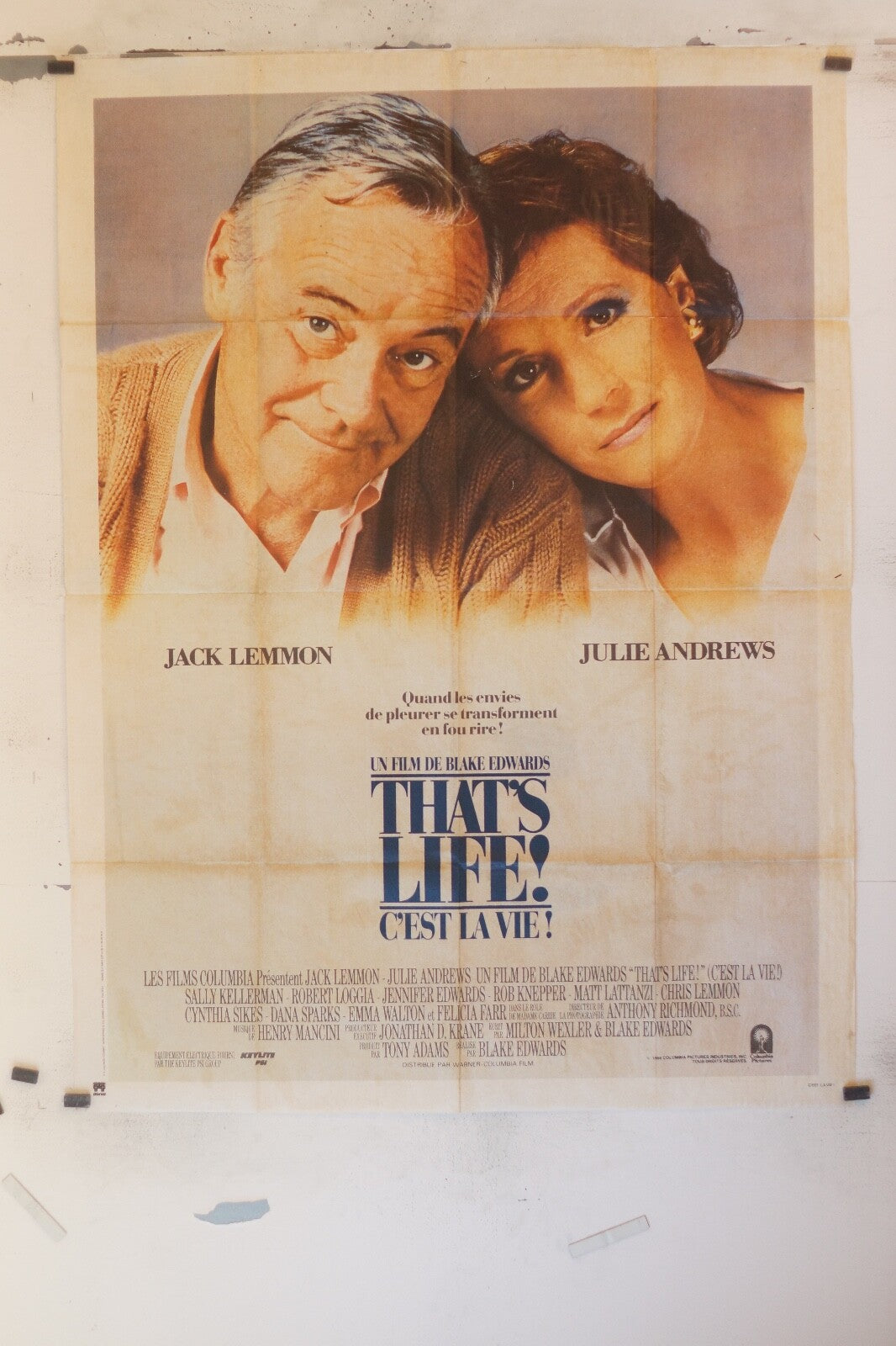 THAT’S LIFE ! POSTER ORIGINAL120x160 JACK LEMMON – JULIE ANDREWS