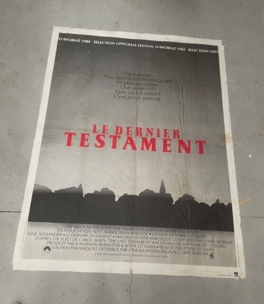LE DERNIER TESTAMENT, LYNNE LITTMAN MOVIE POSTER ORIGINAL 120x160