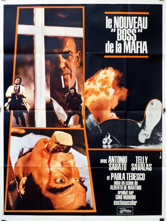 LE NOUVEAU « BOSS » DE LA MAFIA MOVIE POSTER ORIGINAL 120x160 ANTONIO SABATO