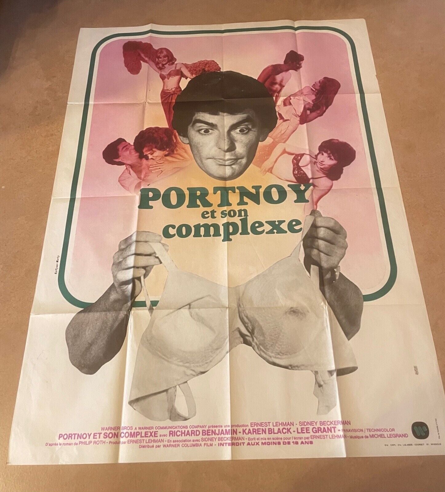 PORTNOY ET SON COMPLEXE MOVIE POSTER ORIGINAL 120x160 RICHARD BENJAMIN