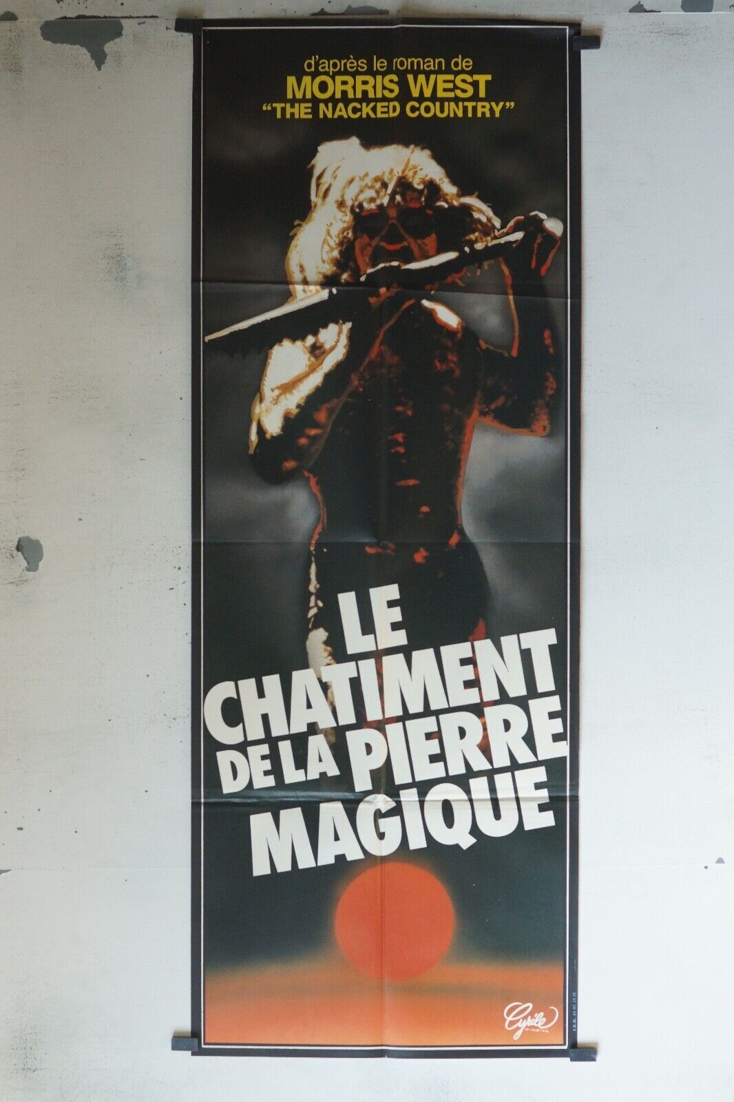 LE CHATIMENT DE LA PIERRE POSTER ORIGINAL (60x160) MORRIS WEST