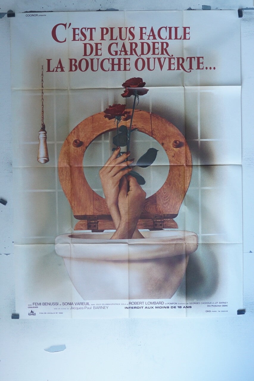 C’EST PLUS FACILE DE GARDER LA BOUCHE OUVERTE MOVIE POSTER ORIGINAL 120x160 FIM