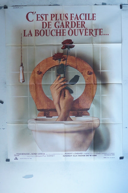 C’EST PLUS FACILE DE GARDER LA BOUCHE OUVERTE MOVIE POSTER ORIGINAL 120x160 FIM