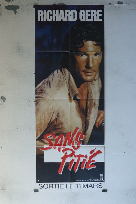 SANS PITIÉ MOVIE POSTER ORIGINAL 60x160 RICHARD GERE