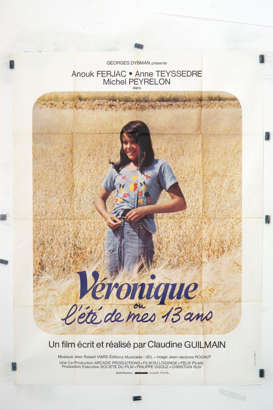 VÉRONIQUE OÙ L’ÉTÉ DE MES 13 ANS ANOUK FERJAC ORIGINAL MOVIE POSTER 120x160