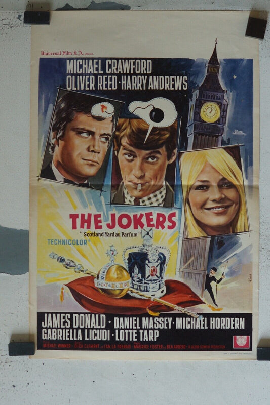 THE JOKERS MOVIE POSTER ORIGINAL (55X37) MICHAEL CRAWFORD
