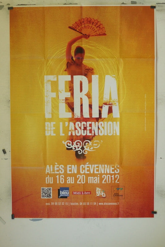 FÉRIA DE L’ASCENSION, AFFICHE FLAMENCO, 2012 120X160 ORIGINAL POSTER