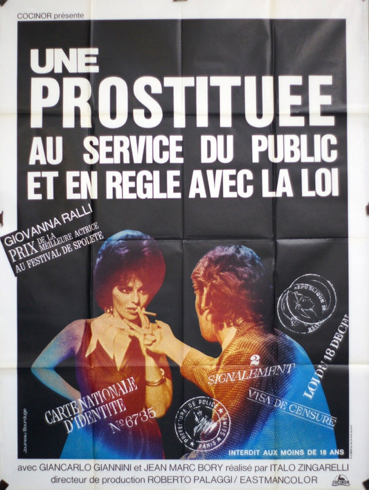 UNE PROSTITUEE AU SERVICE DU PUBLIC (French Edition) ORIGINAL 120x160