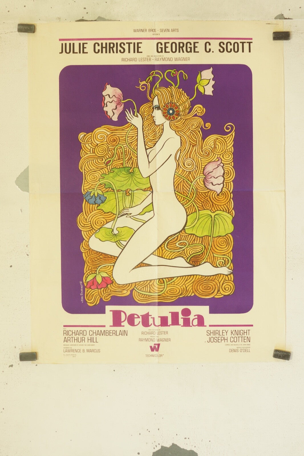 PETULIA MOVIE POSTER ORIGINAL (60X80) JULIE CHRISTIE – GEORGE S.SCOTT