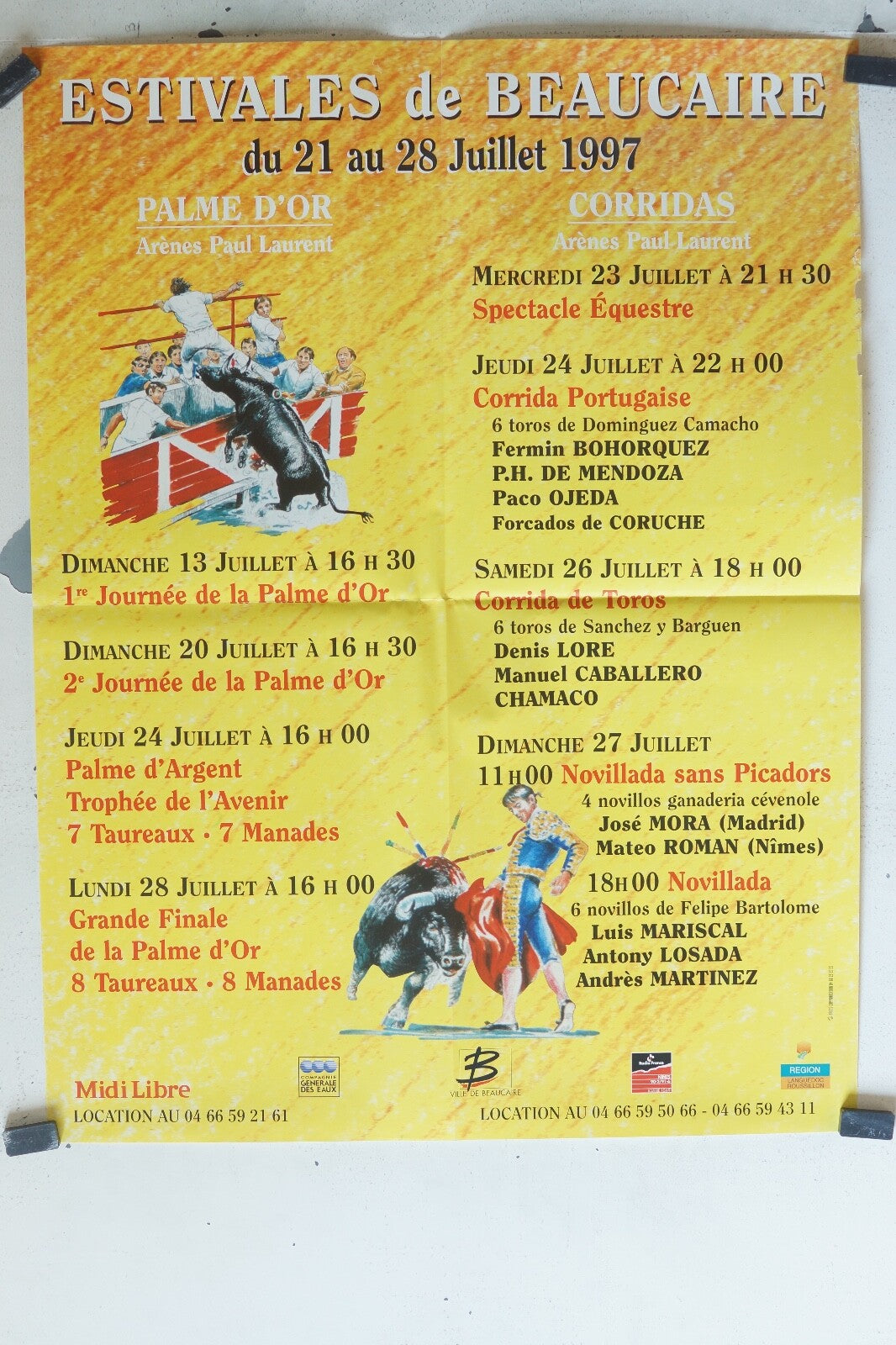 ESTIVALES DE BEAUCAIRE MOVIE POSTER ORIGINAL (60X80)