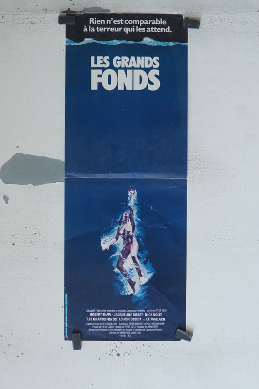 LES GRANDS FONDS MOVIE POSTER ORIGINAL 29x79 ANDRÉ GENOVÈS