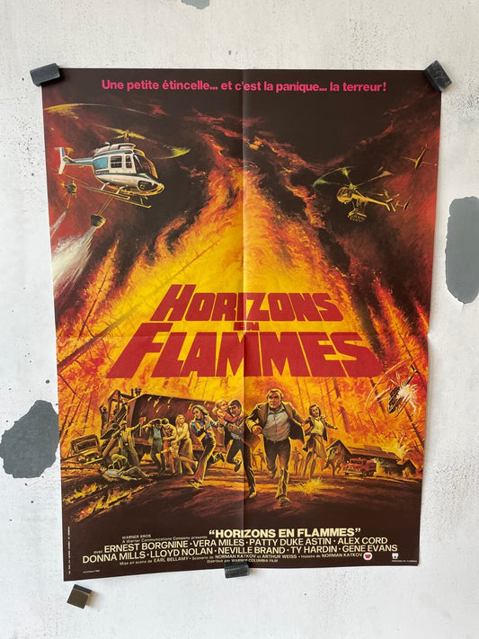 HORIZONS EN FLAMMES MOVIE POSTER ORIGINAL (60X80) ERNEST BORGNINE
