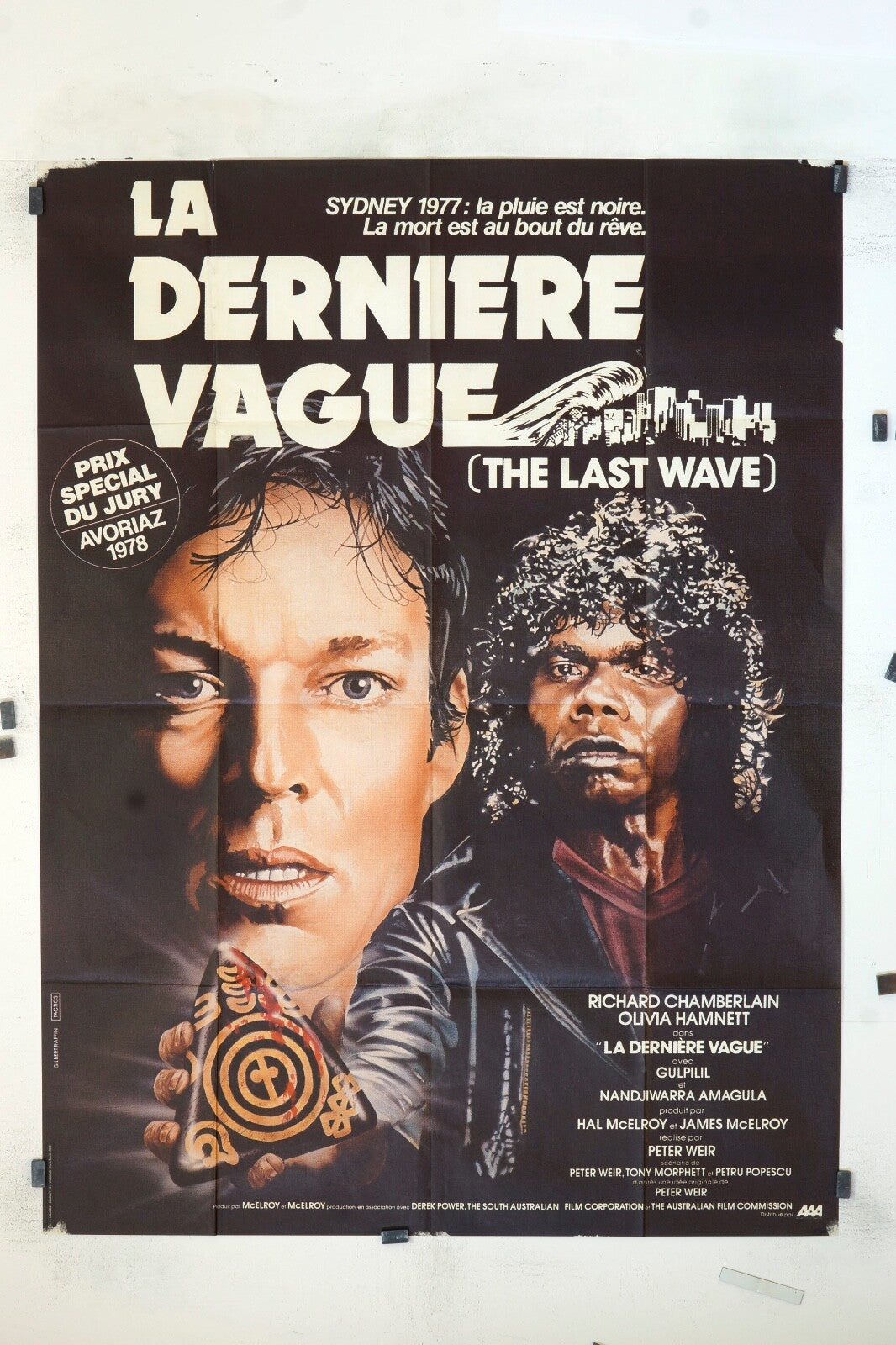 LA DERNIÈRE VAGUE RICHARD CHAMBERLAIN MOVIE POSTER ORIGINAL 120x160