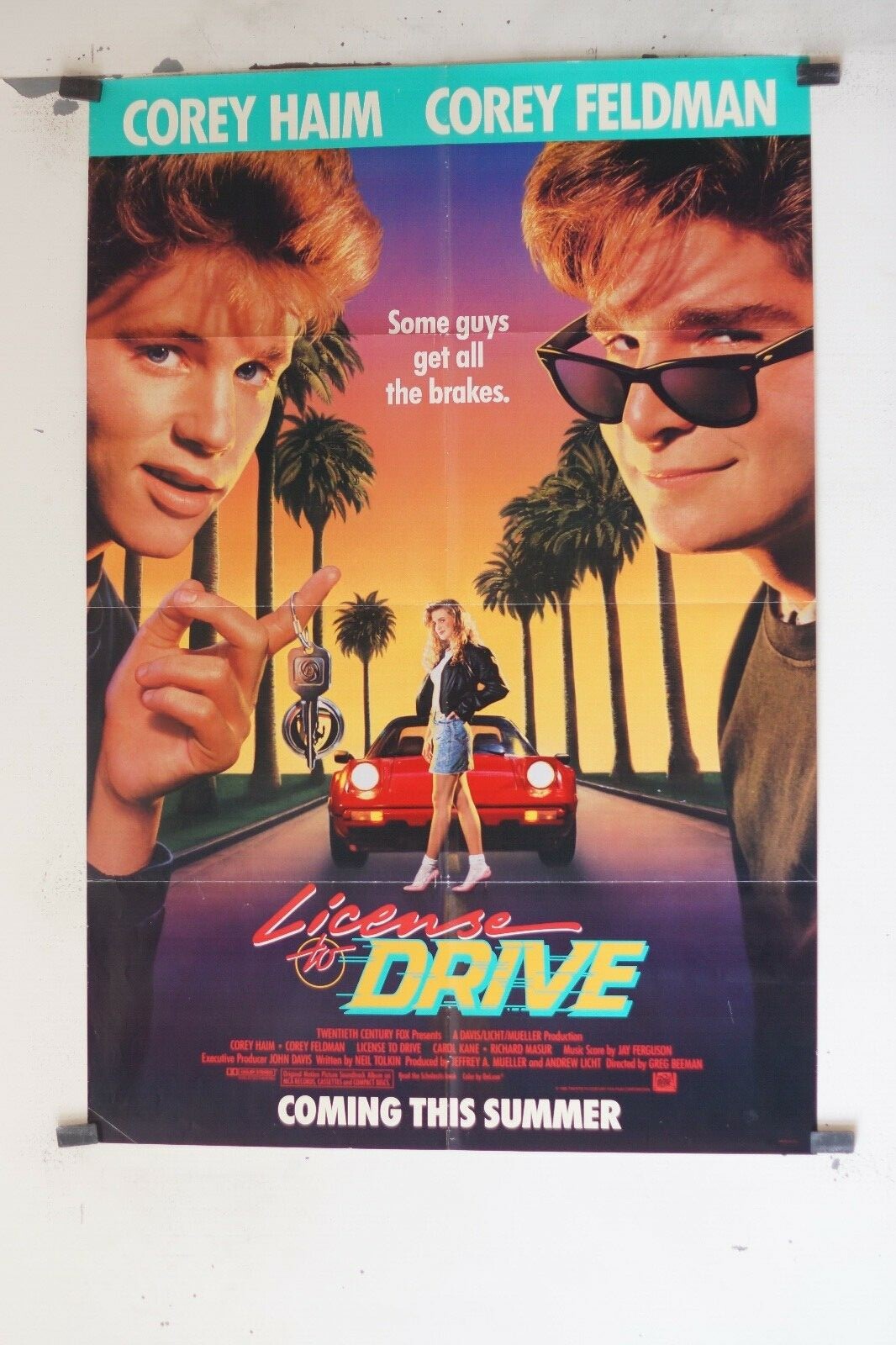 LICENSE TO DRIVE movie poster ORIGINAL (69x103), Greg Beeman, Corey Haim