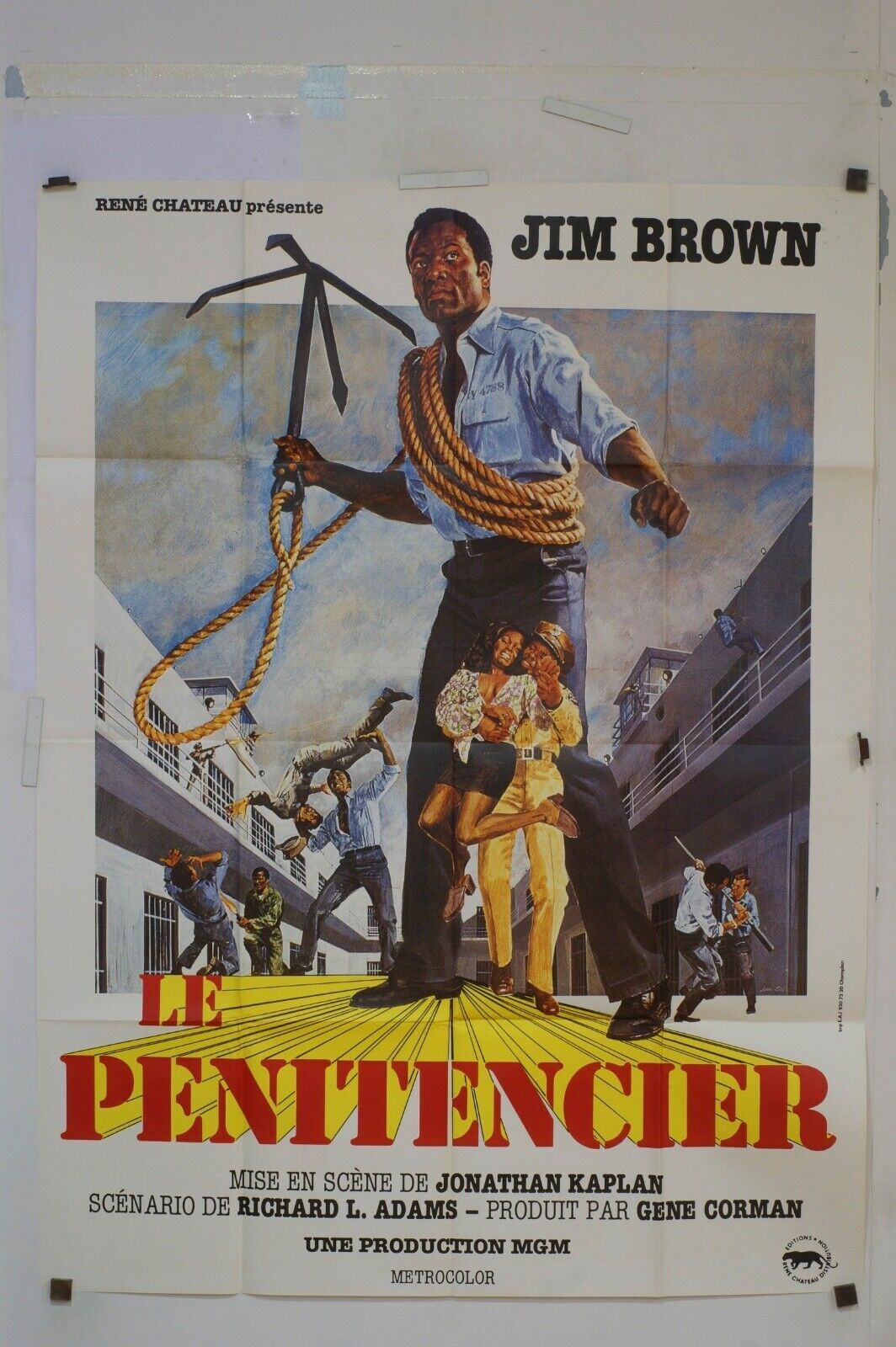 LE PENITENCIER MOVIE POSTER ORIGINAL 120x160 JIM BROWN