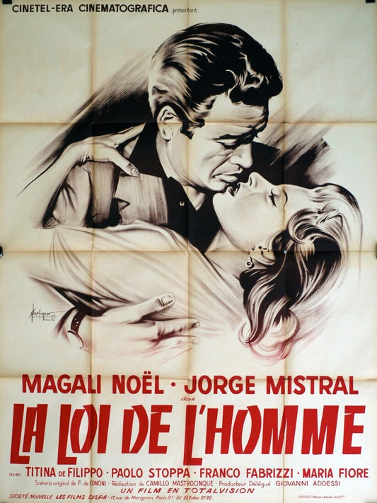 LA LOI DE L’HOMME MOVIE POSTER ORIGINAL 120x160 MAGALI NOËL