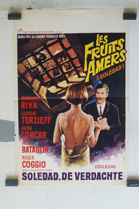 FRUITS AMERS (LES), belge ORIGINAL MOVIE POSTER 30x55 Emmanuelle Riva , 