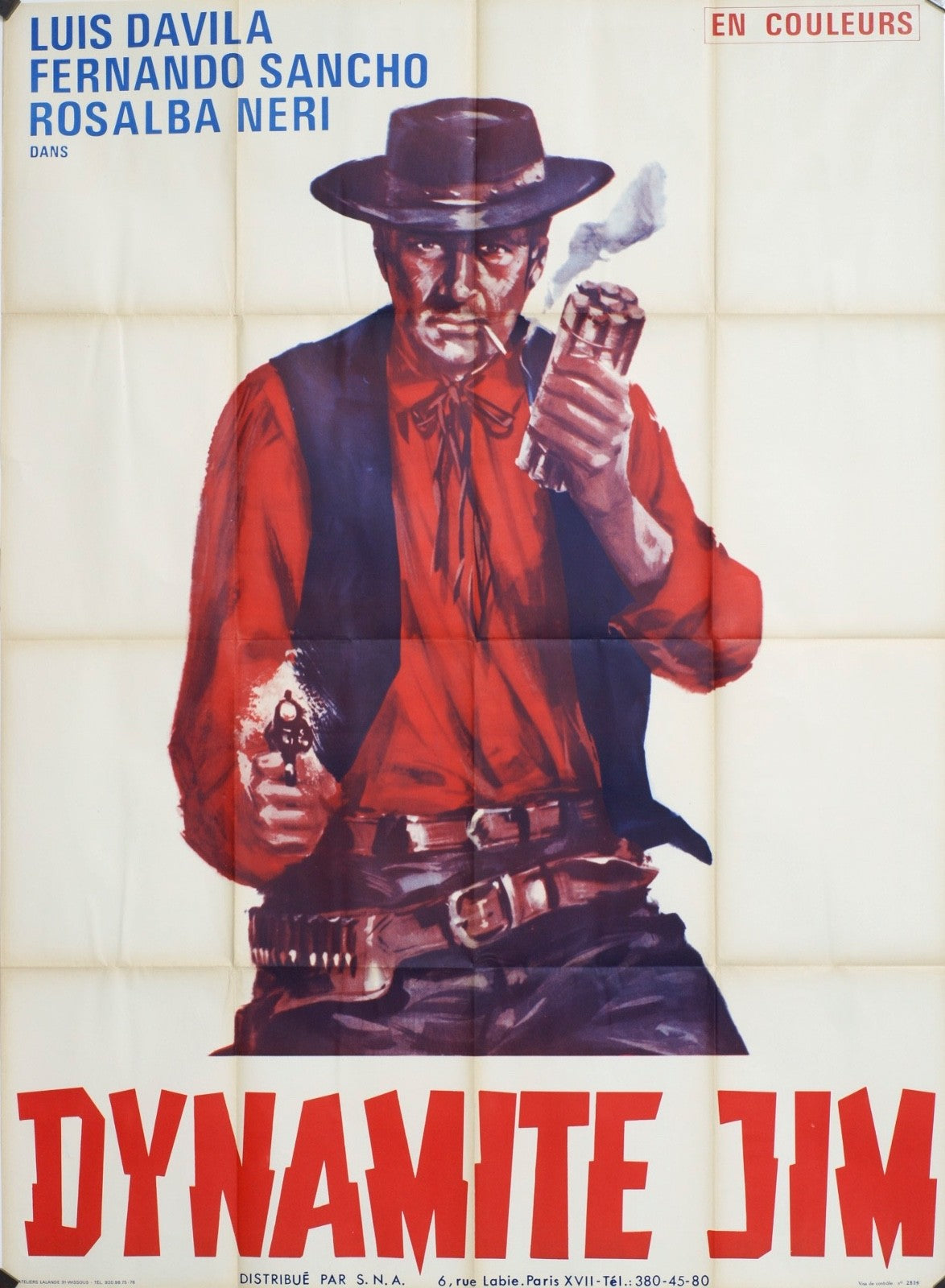 DYNAMITE JIM LUIS DAVILA MOVIE POSTER ORIGINAL 120x160