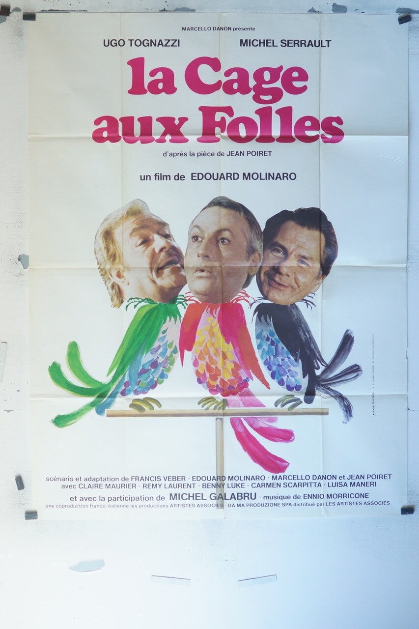 LA CAGE AUX FOLLES MOVIE POSTER ORIGINAL 120x160 UGO TOGNAZZI
