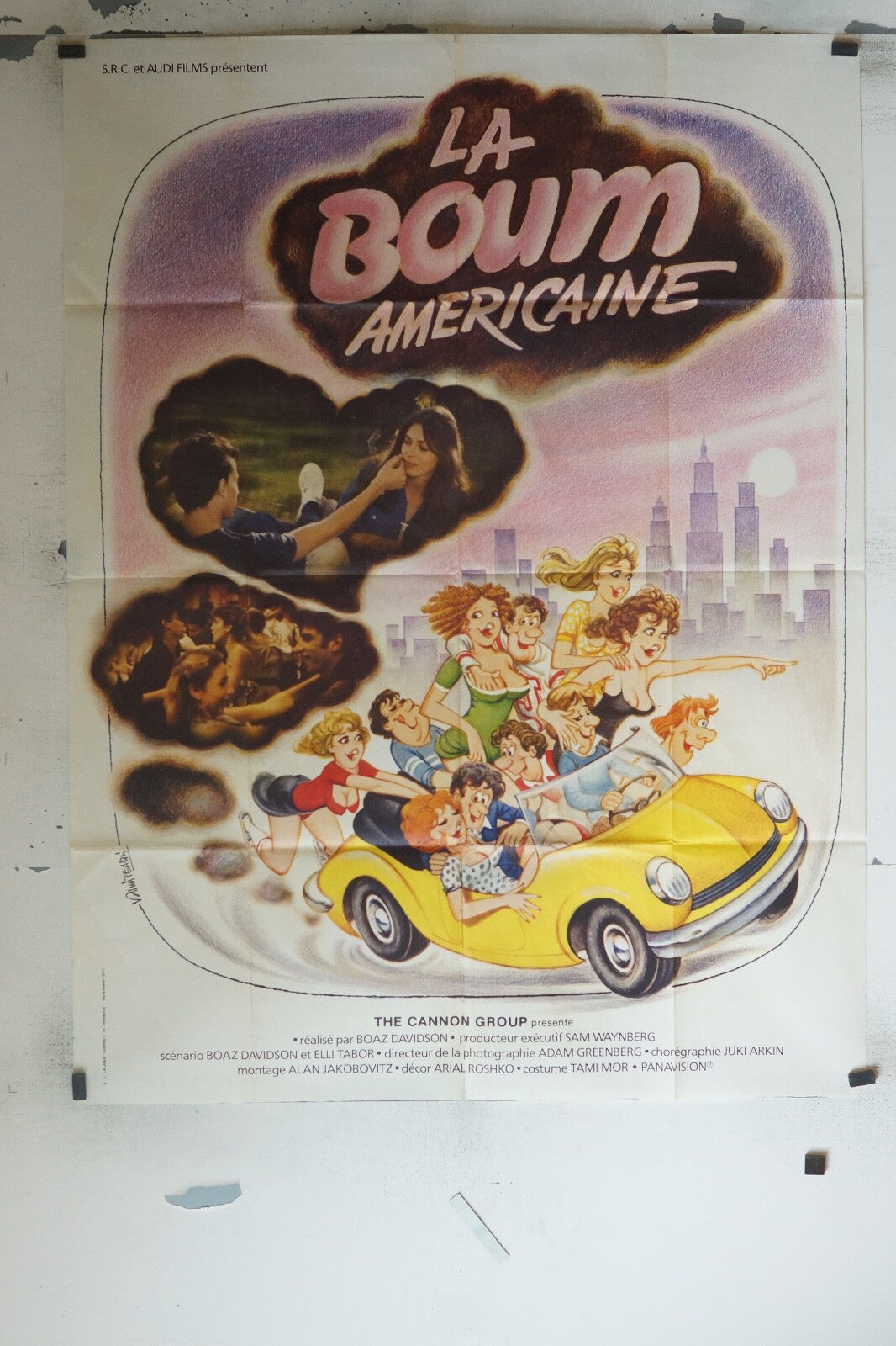 LA BOOM AMERICAINE MOVIE POSTER ORIGINAL 120x160 BOAZ DAVIDSON
