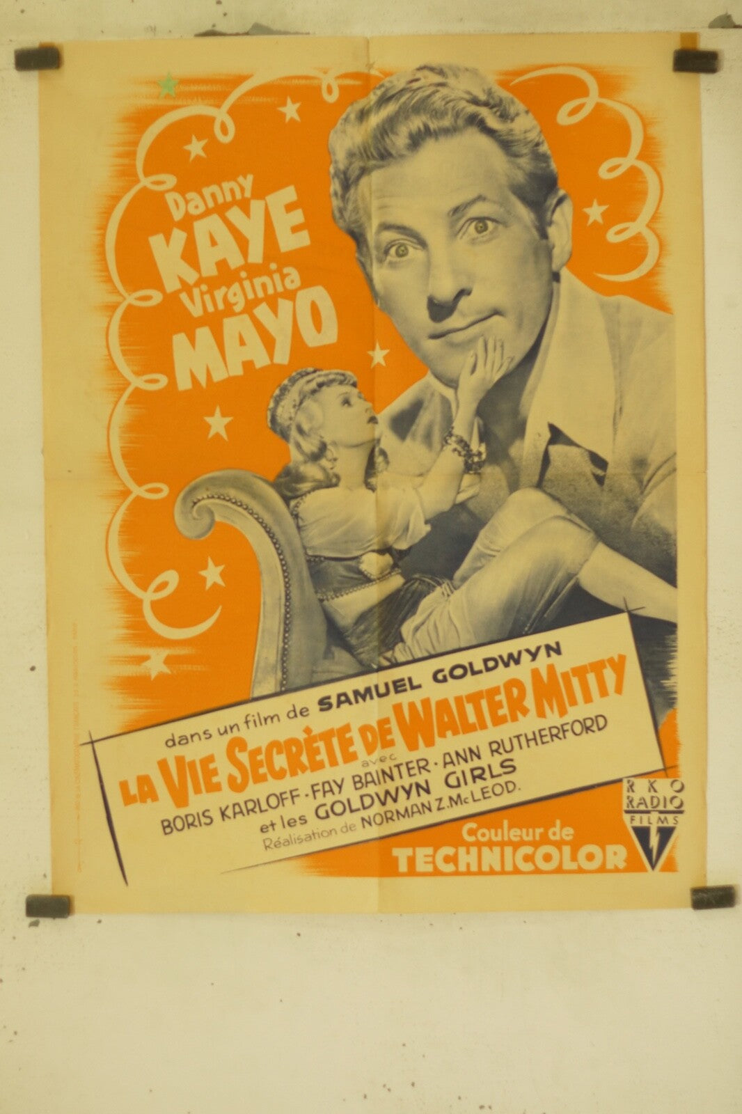 LA VIE SECRÈTE DE WALTER MITTY DE MOVIE POSTER ORIGINAL (60X80), DANY KAYE