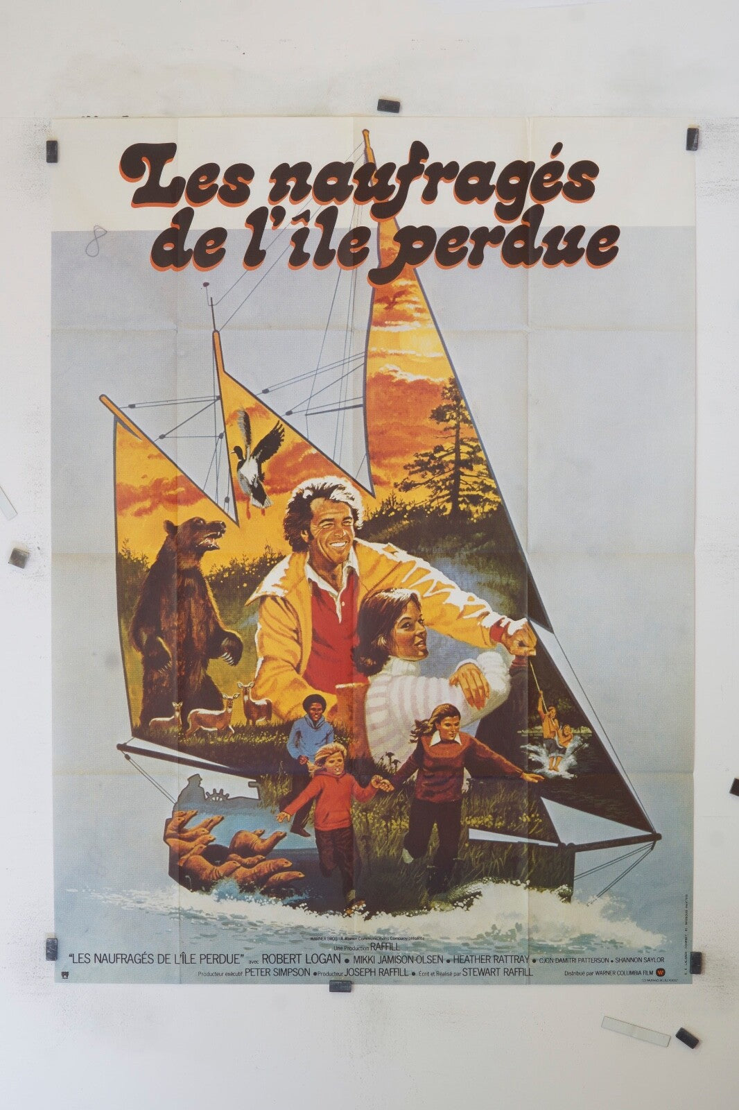 LES NAUFRAGÉS DE L’ÎLE PERDUE ROBERT LOGAN 120x160 ORIGINAL MOVIE POSTER