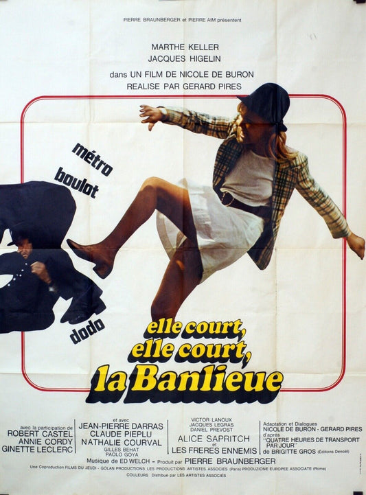 ELLE COURT, ELLE COURT LA BANLIEUE MOVIE POSTER ORIGINAL 120x160