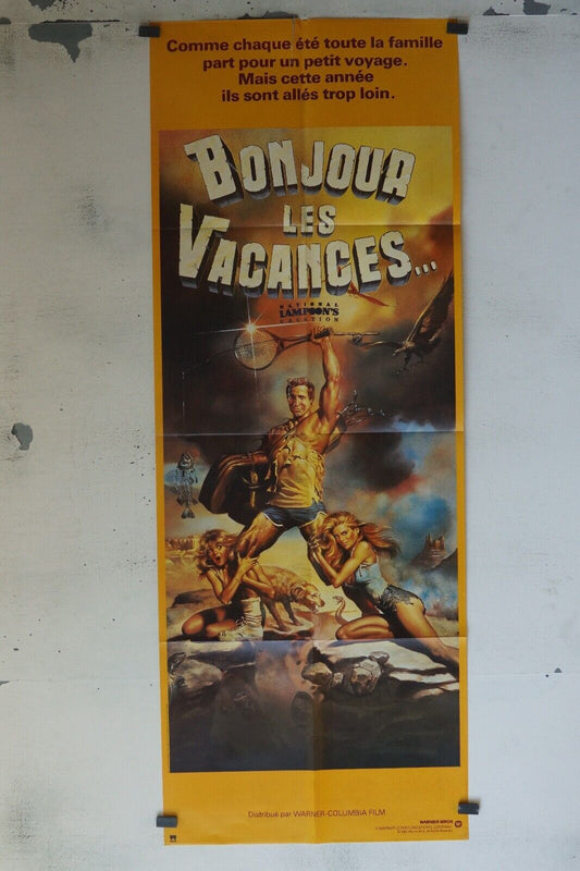 BONJOUR LES VACANCES POSTER ORIGINAL 60x160
