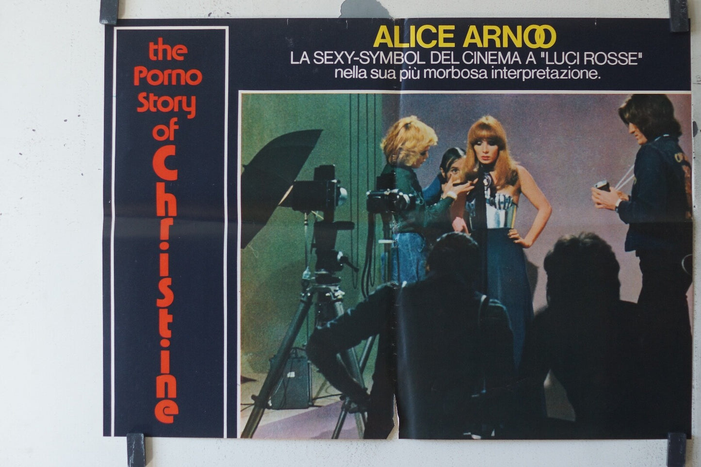 THE PORNO STORY OF CHRISTINE ORIGINAL MOVIE POSTER 48X68 Alice Arno 