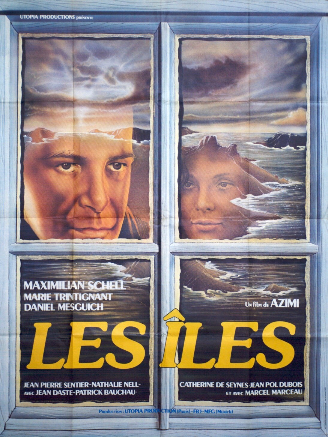 LES ÎLES MOVIE POSTER ORIGINAL (120x160)  MAXIMILIAN SCHELL