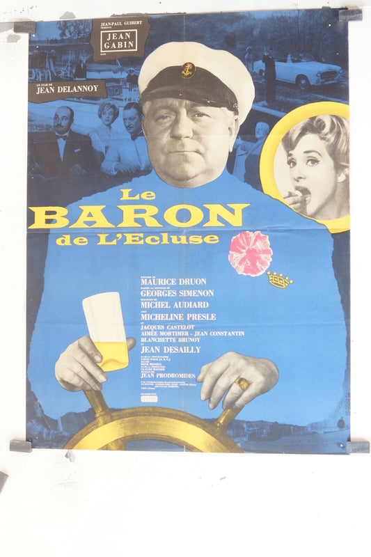 BARON DE L’ECLUSE (LE) MOVIE POSTER ORIGINAL (60X80) Jean Gabin , Micheline