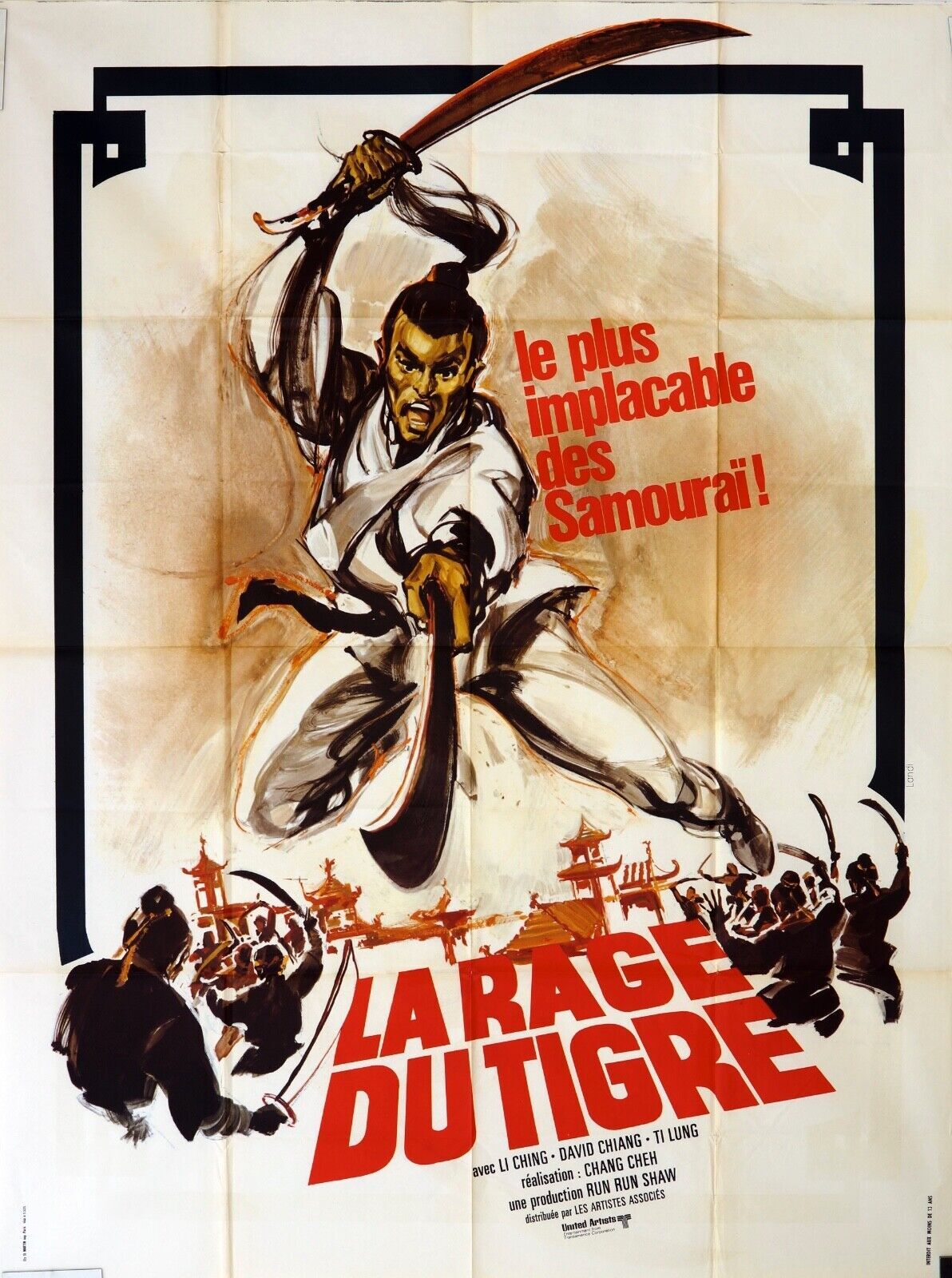 LA RAGE DU TIGRE MOVIE POSTER ORIGINAL 120x160 LI CHING