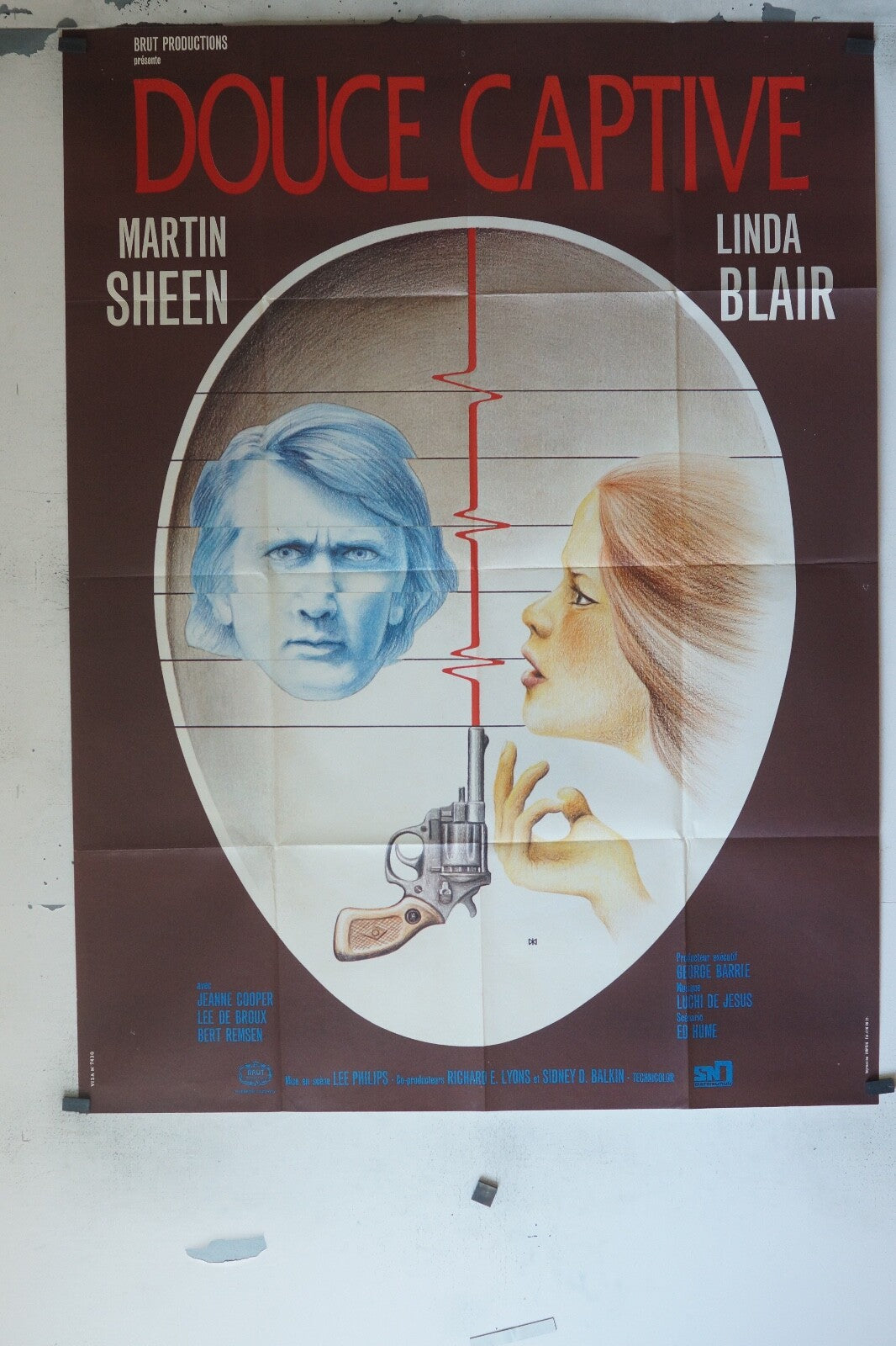 DOUCE CAPTIVE POSTER ORIGINAL 120x160 MARTIN SHEEN