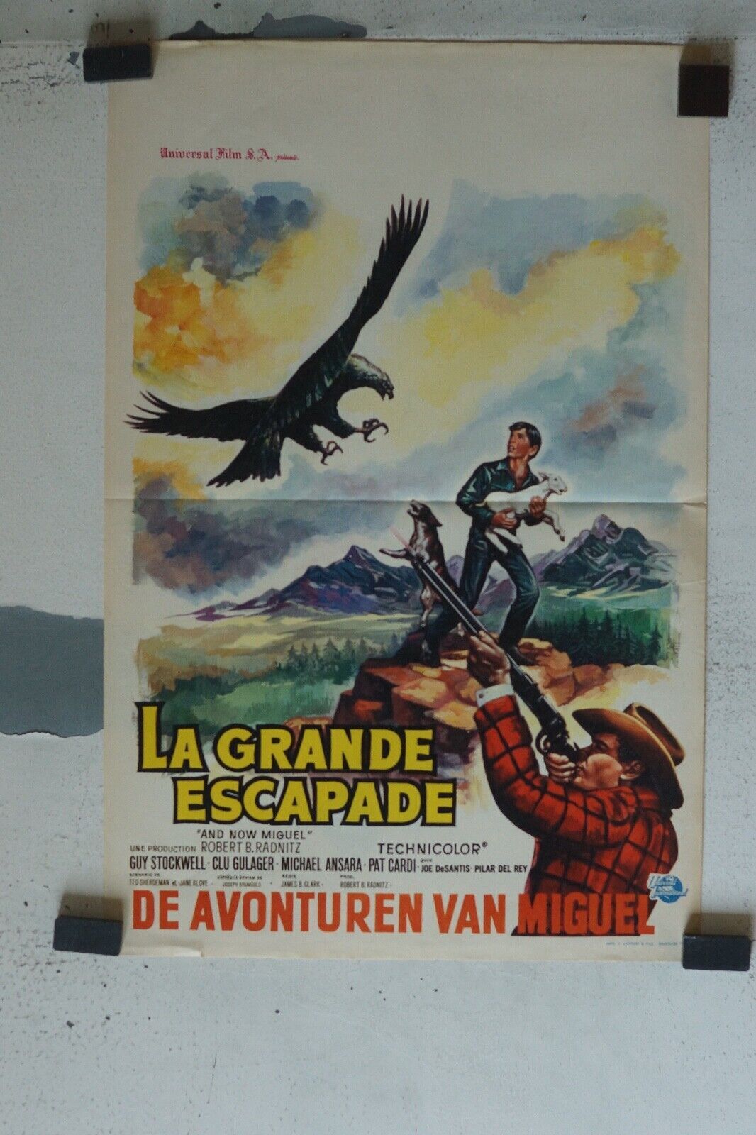 LA GRANDE ESCAPADE MOVIE POSTER ORIGINAL (55X37) GUY STOCKWELL