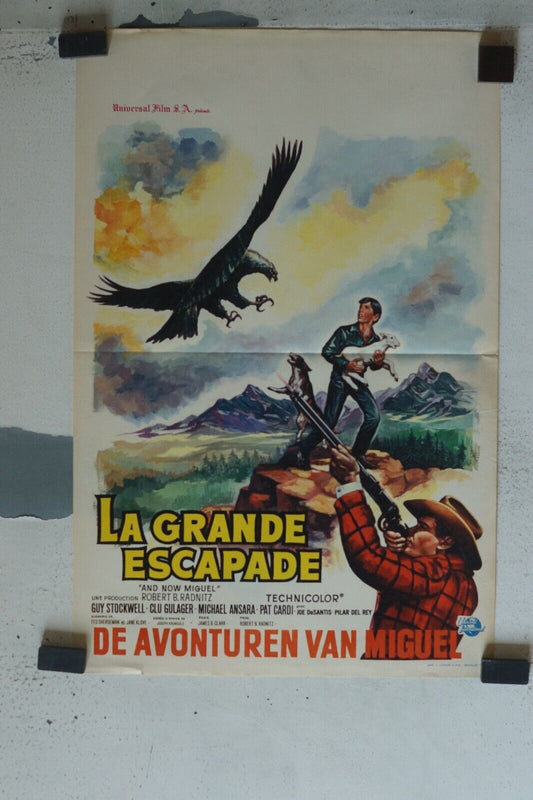 LA GRANDE ESCAPADE MOVIE POSTER ORIGINAL (55X37) GUY STOCKWELL