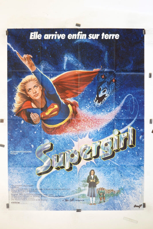 SUPERGIRL HELEN SLATER RENATO CASARO 1984 ORIGINAL MOVIE POSTER 120x160