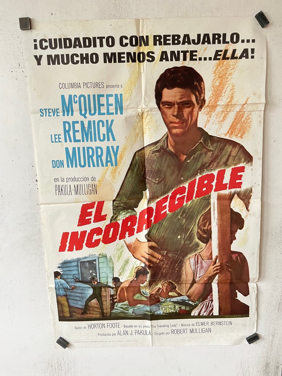 EL INCORREGIBLE (70X100)ORIGINAL MOVIE POSTER STEVE MC QUEEN – LEE REMICK