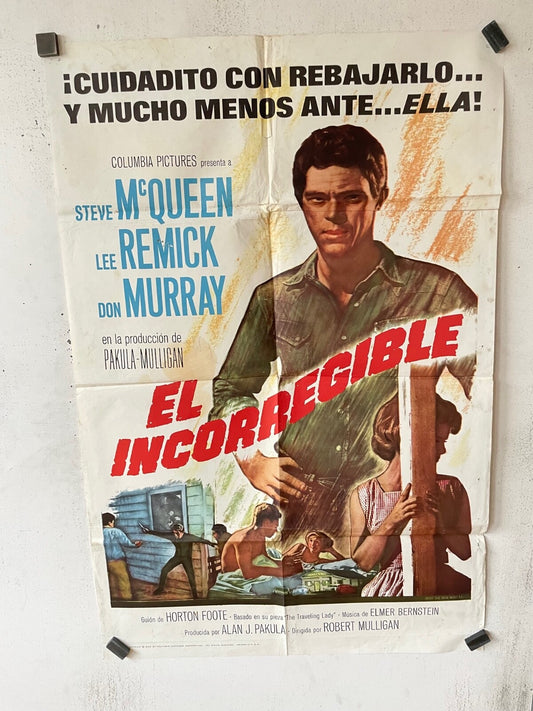 EL INCORREGIBLE (70X100)ORIGINAL MOVIE POSTER STEVE MC QUEEN – LEE REMICK