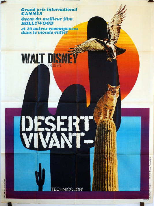 DESERT VIVANT MOVIE POSTER ORIGINAL 120x160 WALT DISNEY