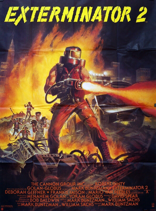 EXTERMINATOR 2 MOVIE POSTTER  ORIGINAL 120x160 DEBORAH GEFFNER