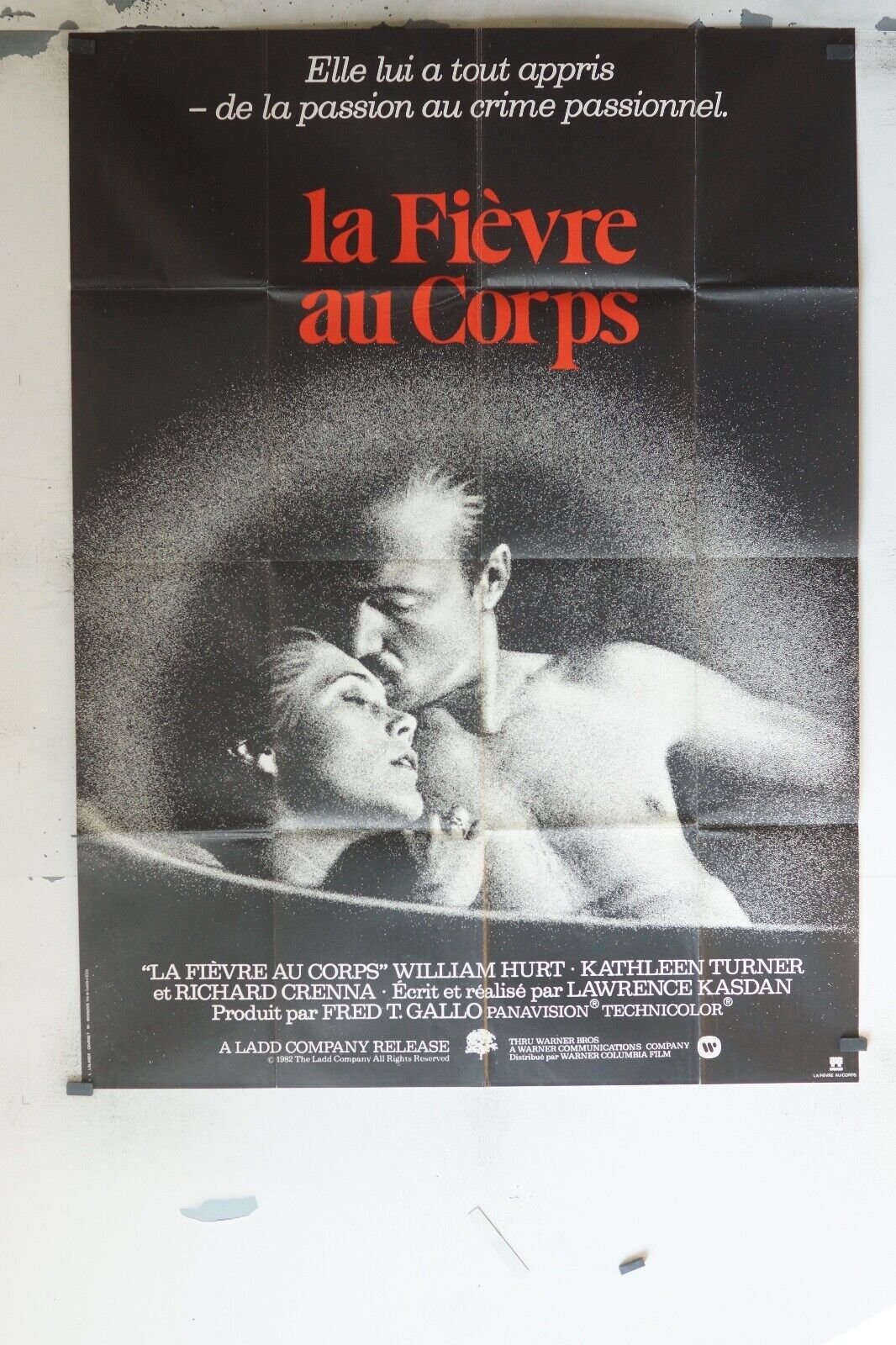 LA FIÈVRE AU CORPS MOVIE POSTER ORIGINAL 120x160 WILLIAM HURT