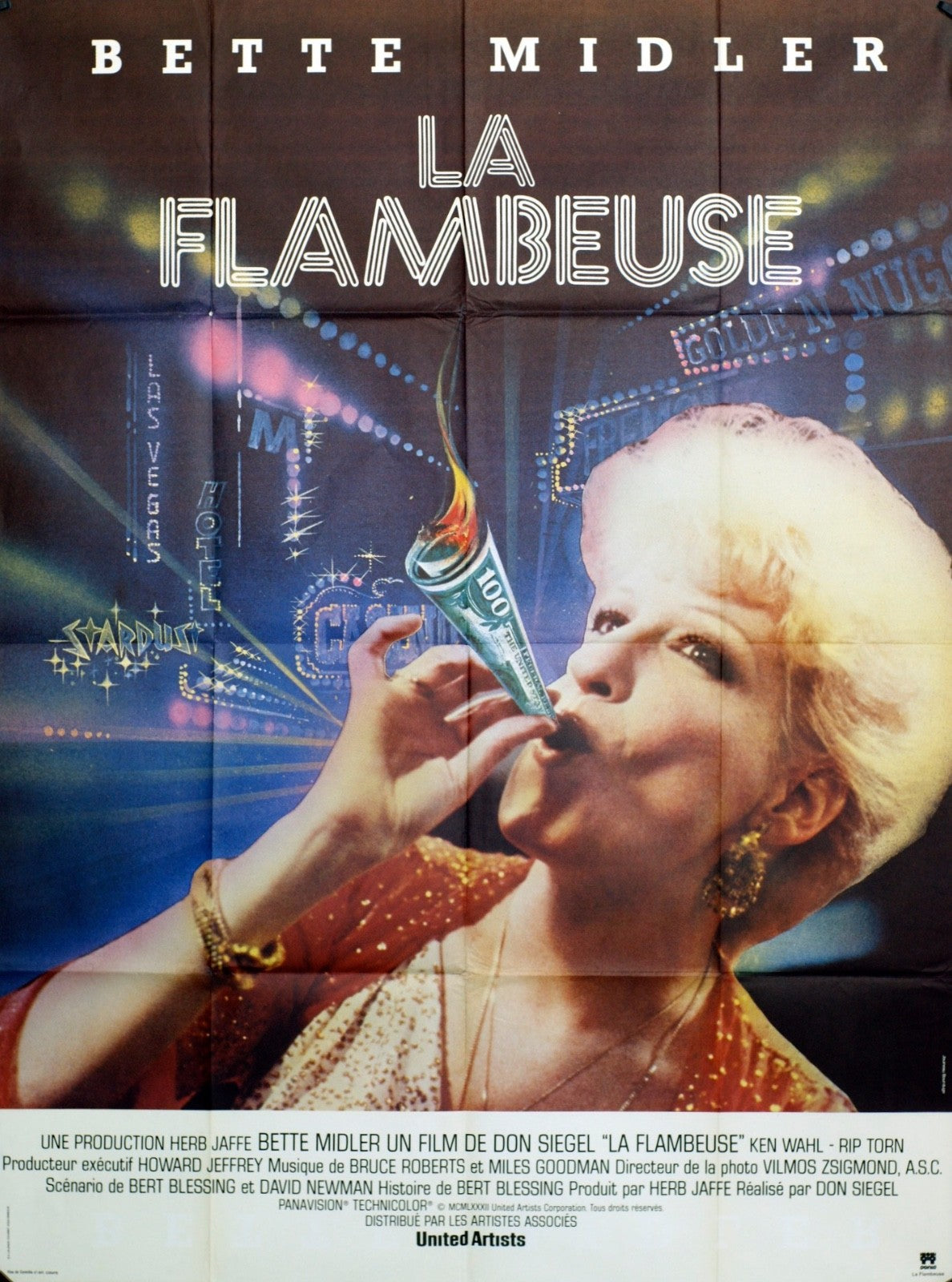 LA FLAMBEUSE BETTE MIDLER  MOVIE POSTER ORIGINAL 120x160
