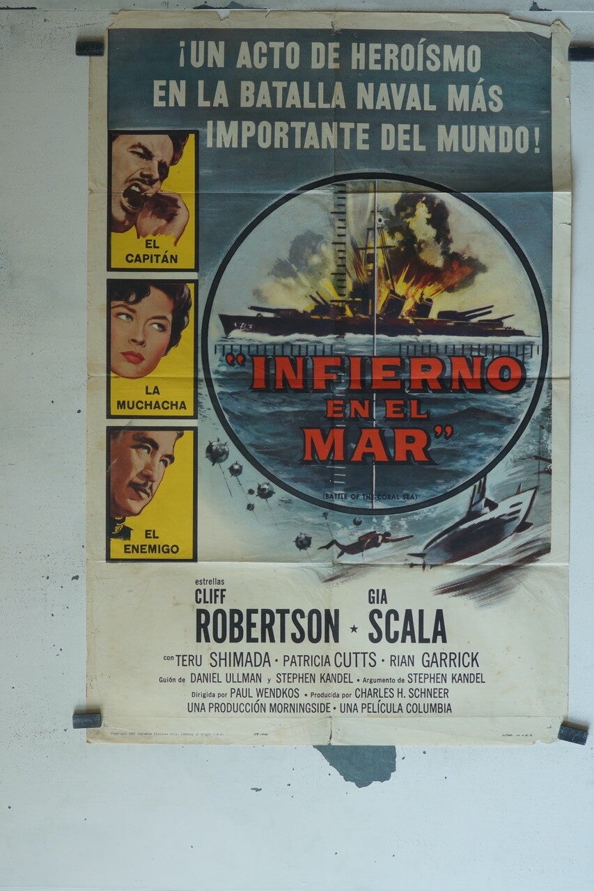 LA LOCURA DE MIMI (1958) ORIGINAL MOVIE POST PHIL CAREY 70x100