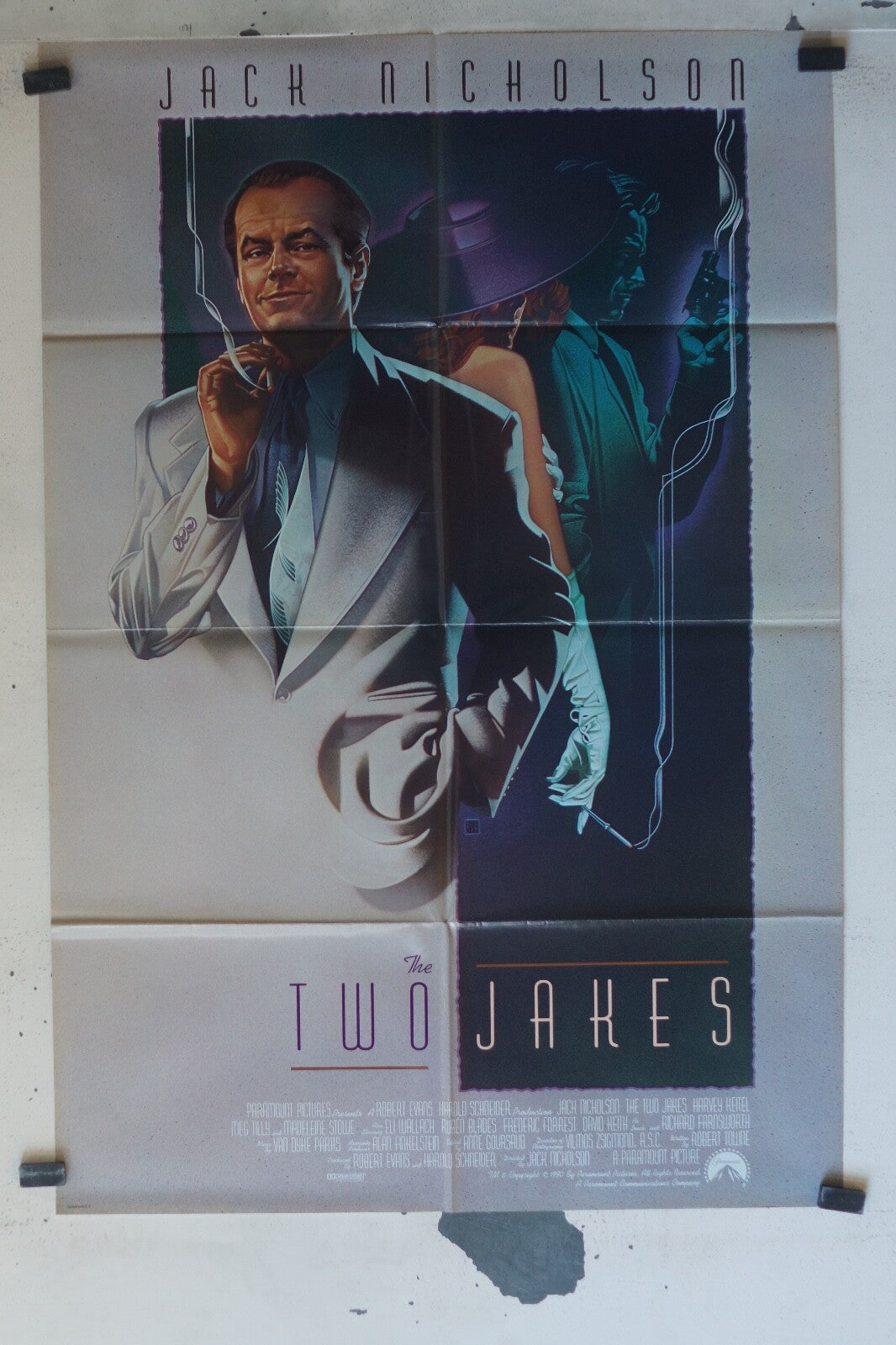 THE TWO JAKES ORIGINAL MOVIE POSTER 70x100 Jack Nicholson , Hervey Keitel 