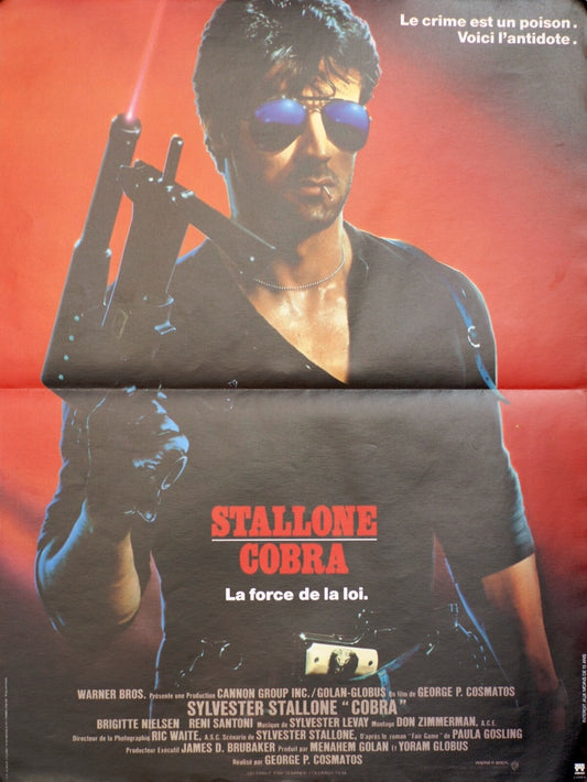 COBRA – LA FORCE DE LA LOI MOVIE POSTER 51x39 Sylvester Stallone