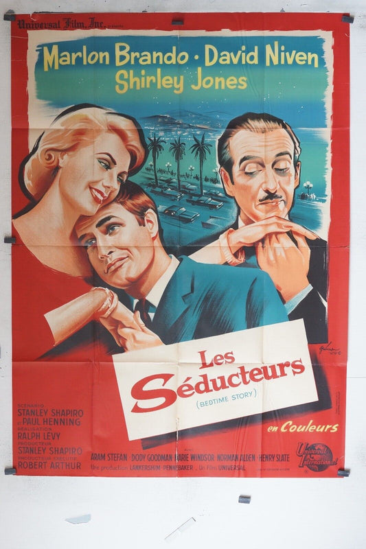 SEDUCTEURS (LES) MOVIE POSTER ORIGINAL 120x160, Ralph Levy, Marlon Brando