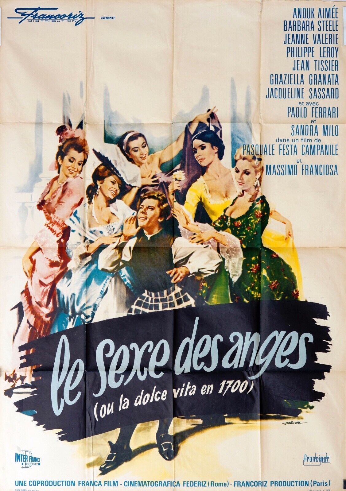 LE SEXE DES ANGES POSTER ORIGINAL 120x160 ANOUK AIMÉE