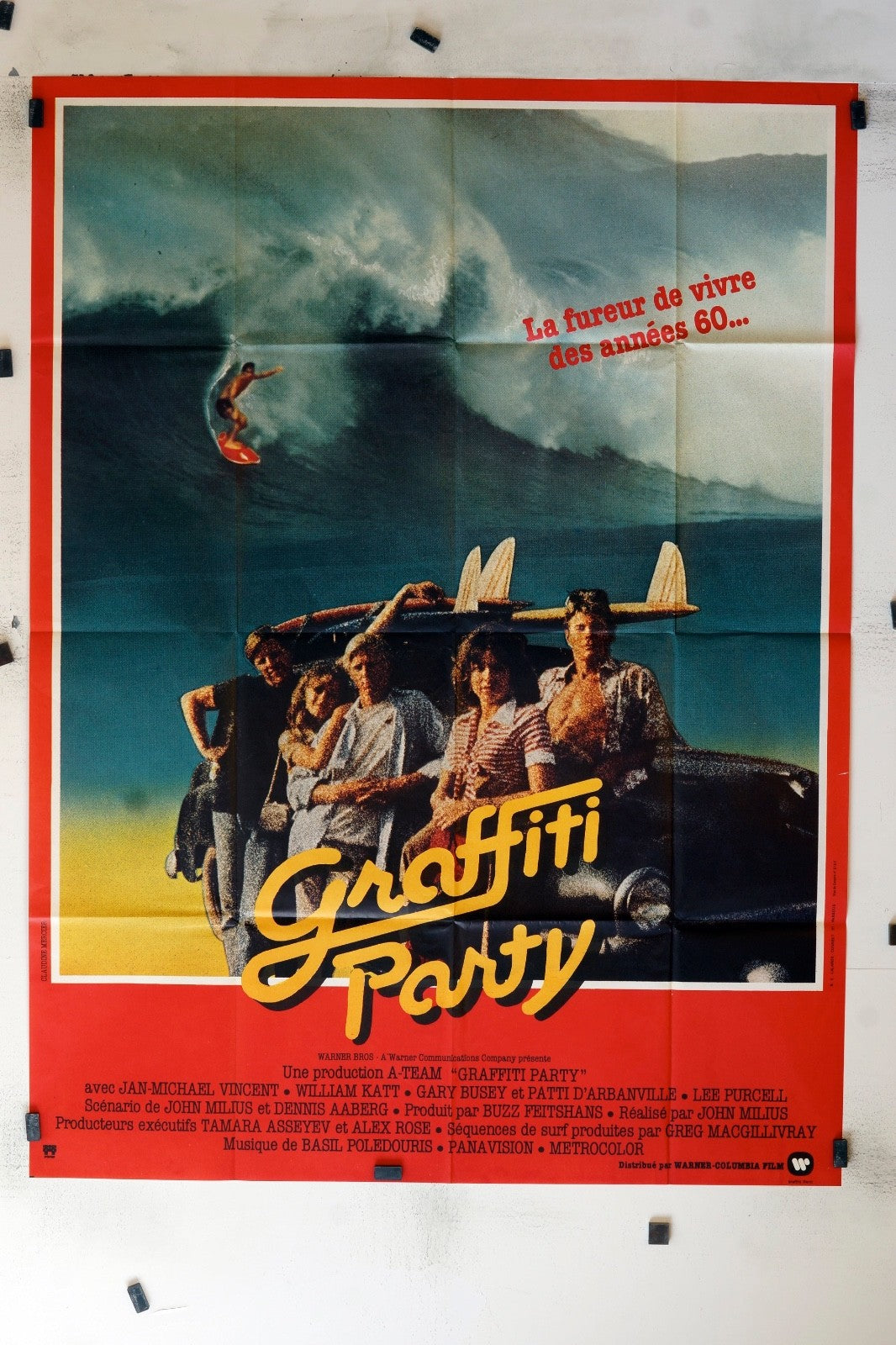 GRAFFITI PARTY JAN-MICHAEL VINCENT (120X160), MOVIE POSTER ORIGINAL