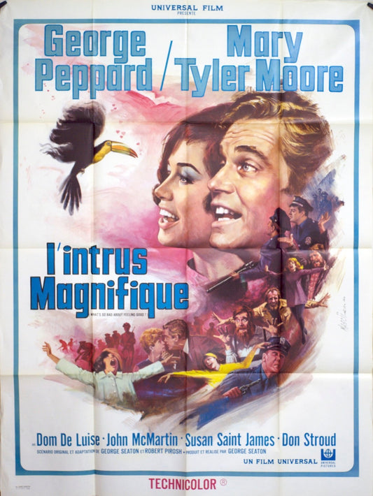 L’INTRUS MAGNIFIQUE GEORGE PEPPARD movie poster ORIGINAL 120x160