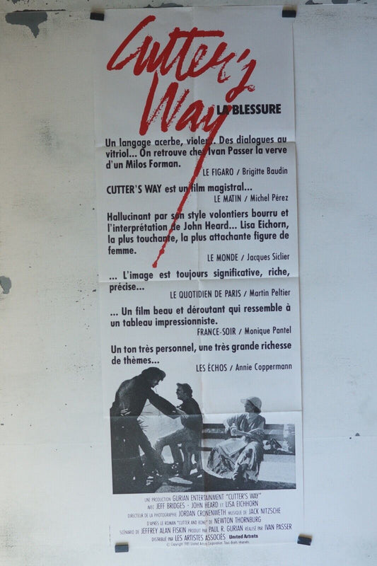 CUTTERY WAY MOVIE POSTER ORIGINAL 60x160